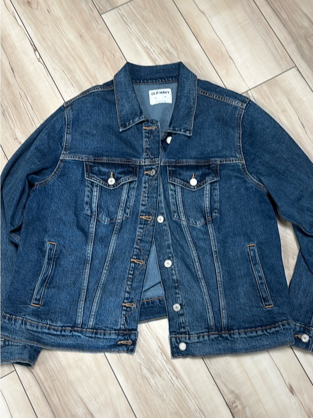 Old Navy Dark Blue Denim Trucker Jacket